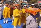 रजत पालकी में विराजी मां जिनवाणी