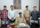 रूपये कमाने के फैर में बेच रहे थे देशी पिस्टल एक देशी पिस्टल दो जिन्दा कारतूस सहित चार आरोपी गिरफ्तार