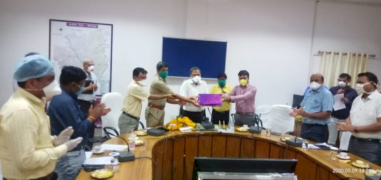 पूर्व कलेक्टर डॉ.शर्मा की विदाई व नवागत कलेक्टर श्री सुमन का स्वागत